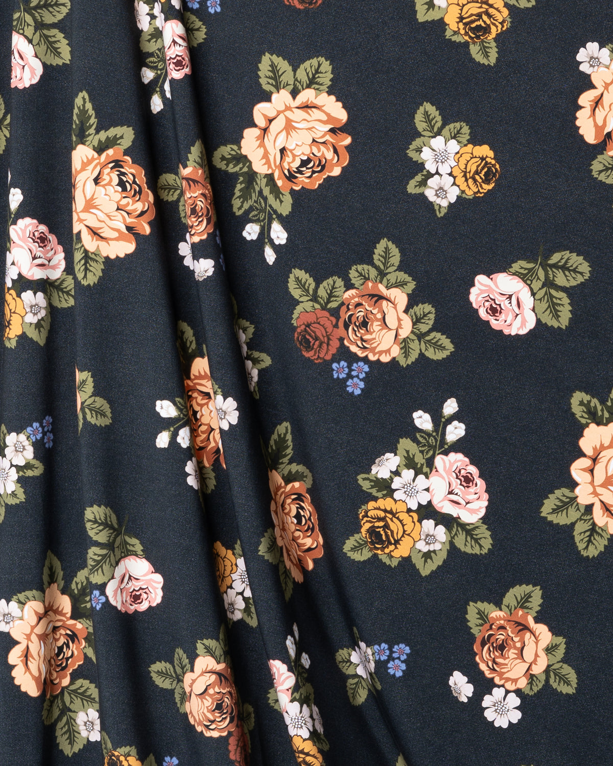 Jersey, Babushka roses - blue-grey