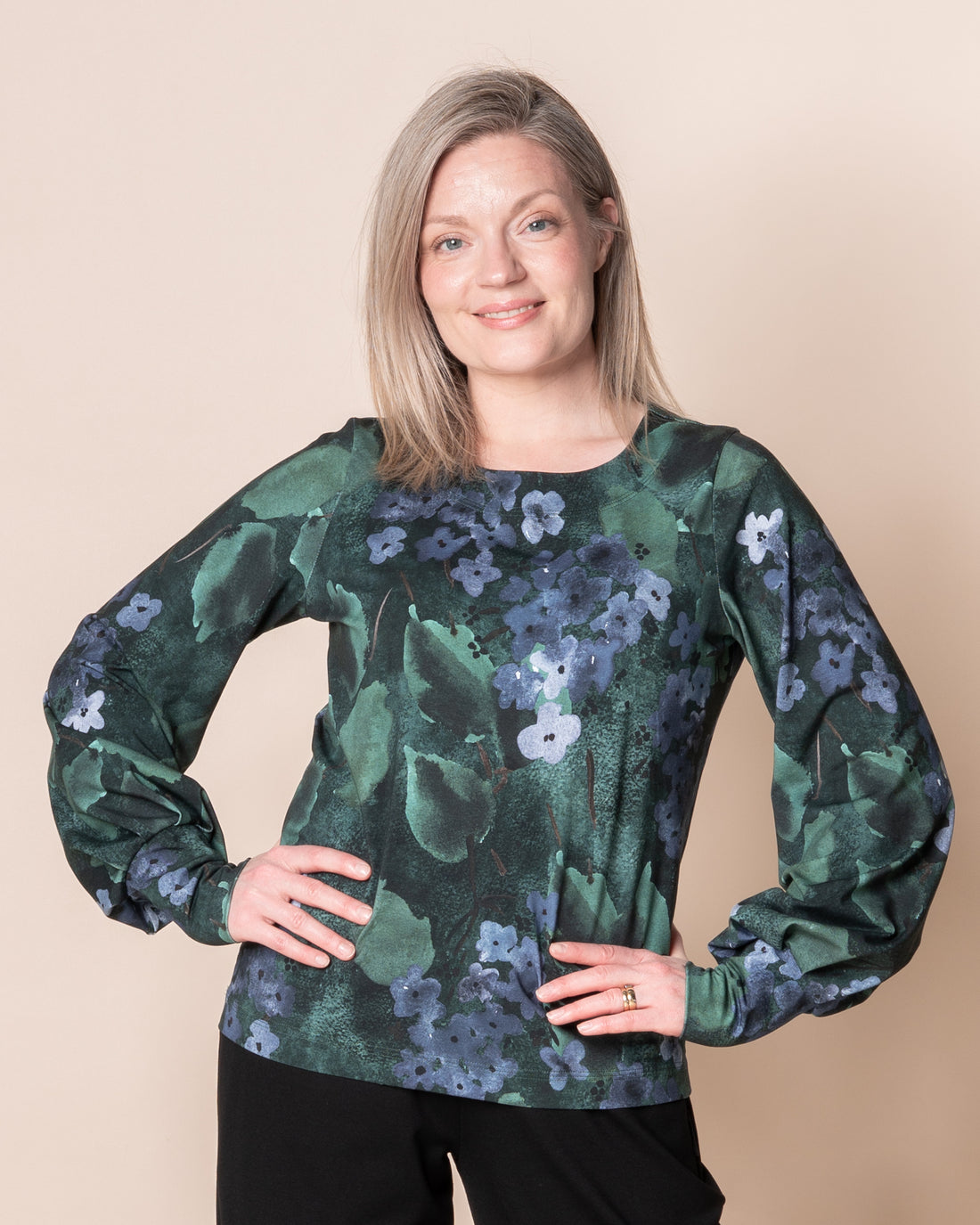 LASKOS shirt, Syyshortensia - green