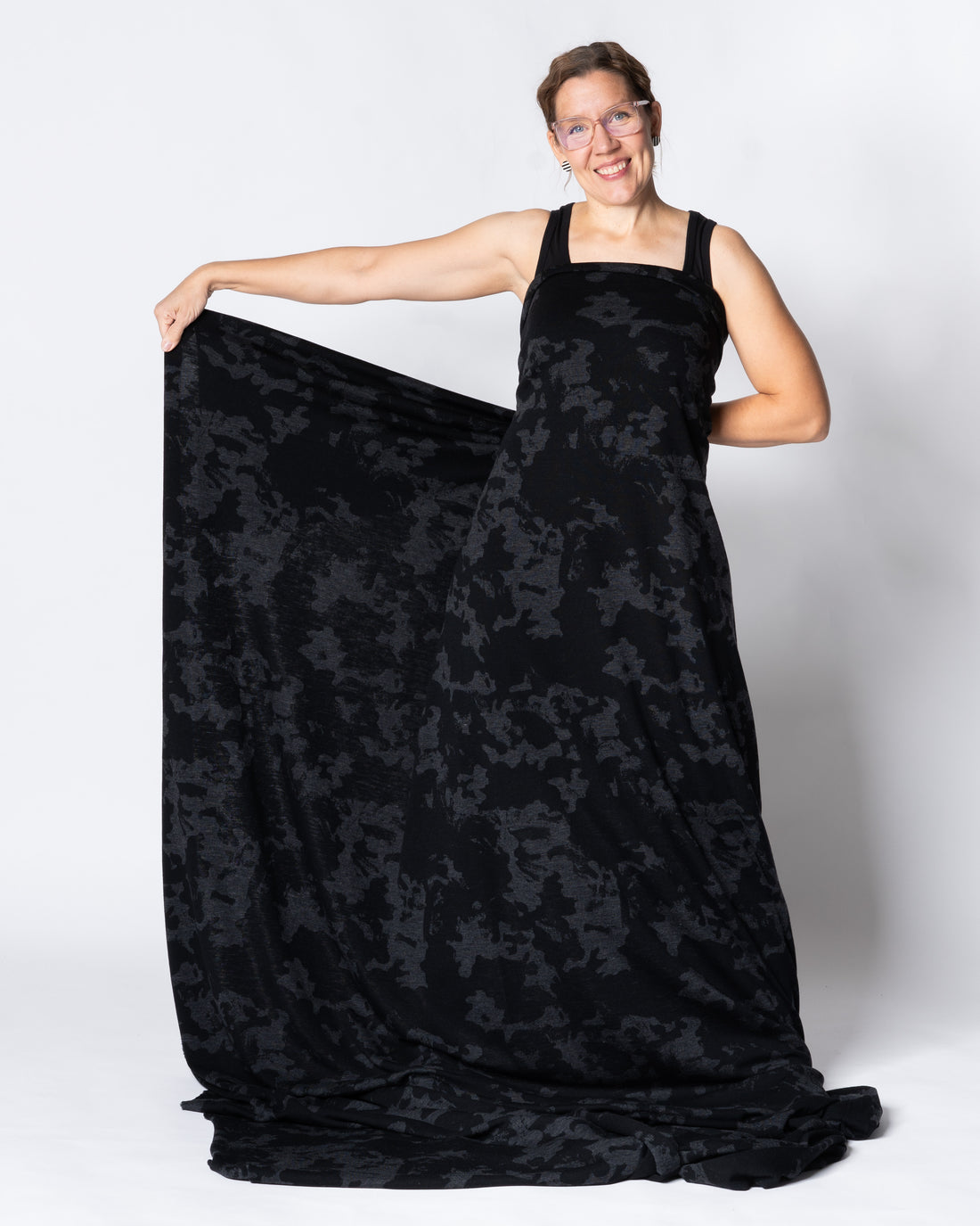 Merino wool, Camo - black/grey