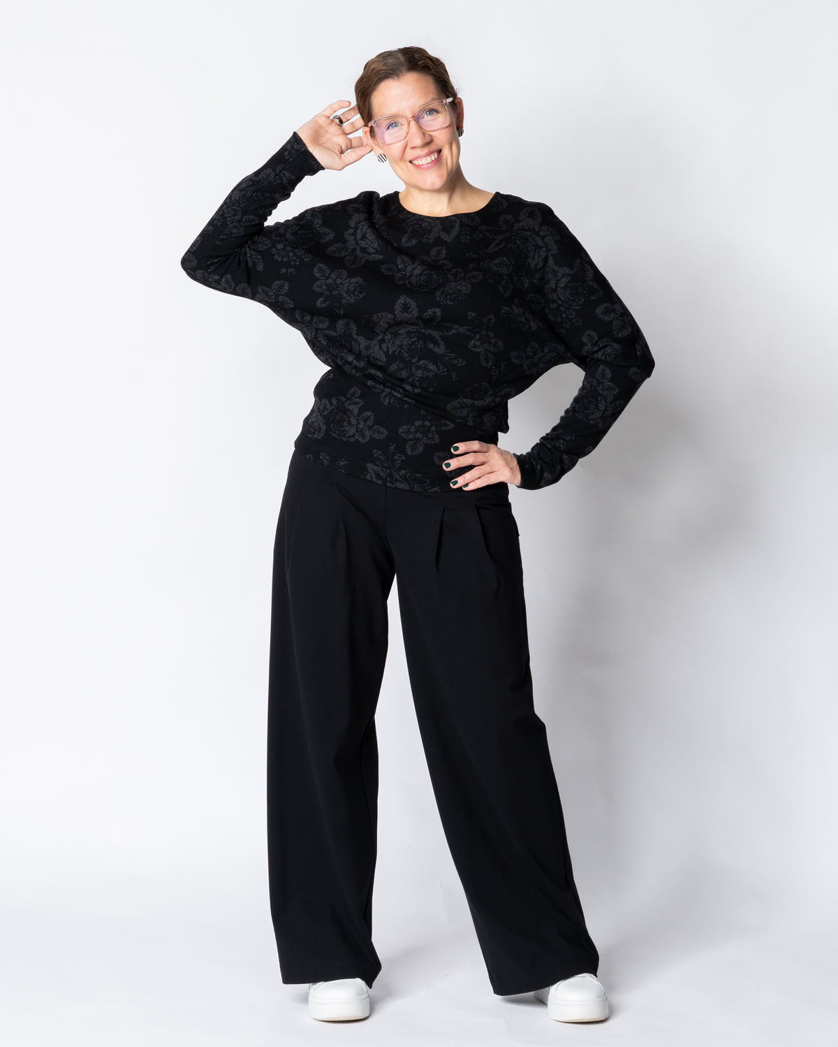 VEKKI pants - NORMAL LENGTH, black