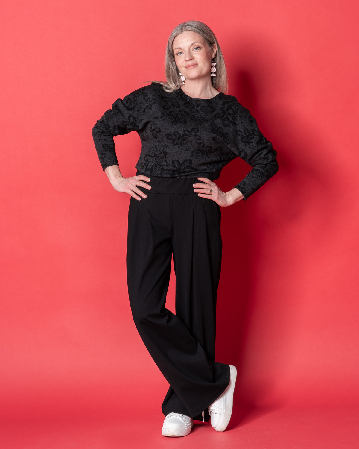 VEKKI pants - NORMAL LENGTH, black