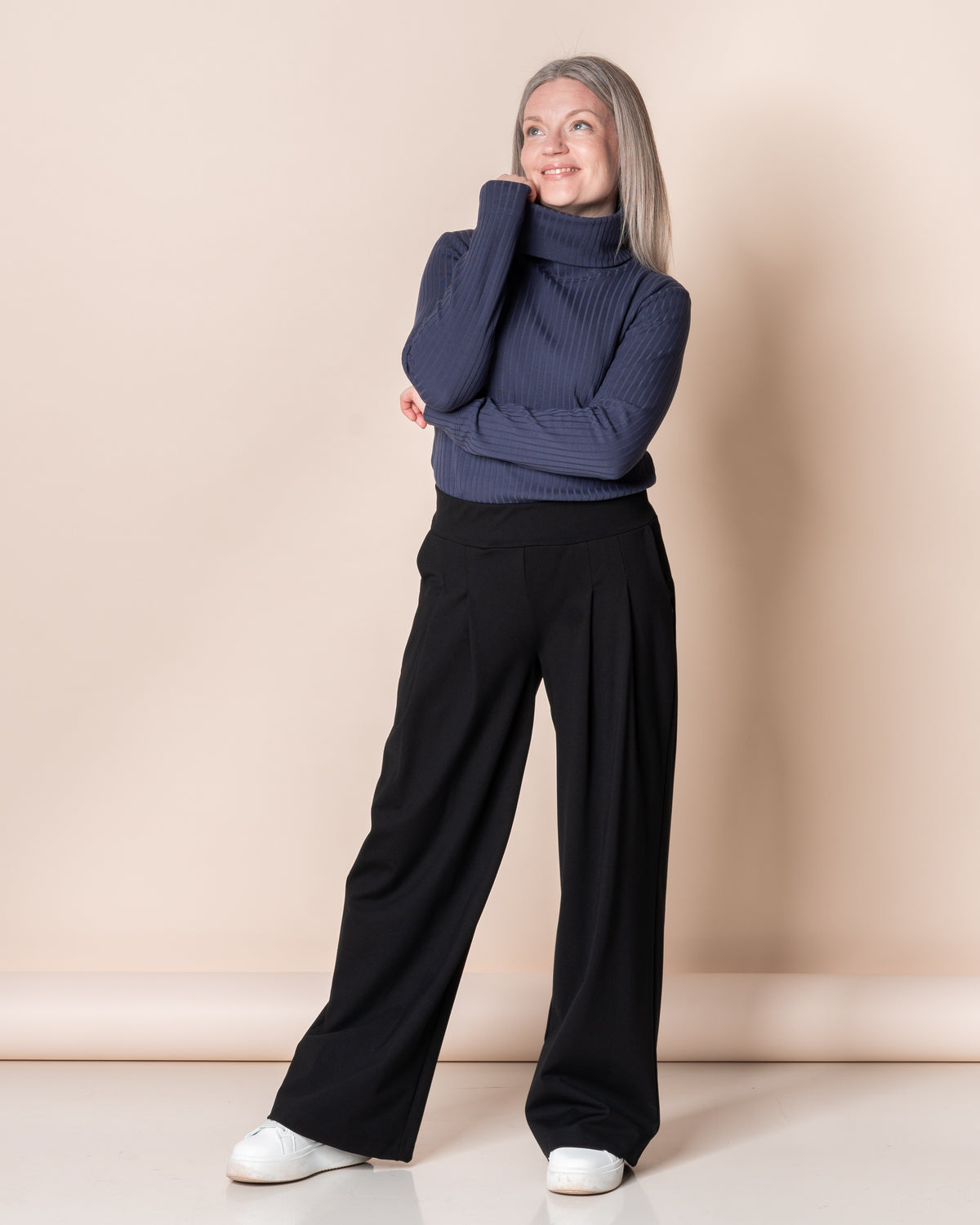 VEKKI pants - NORMAL LENGTH, black