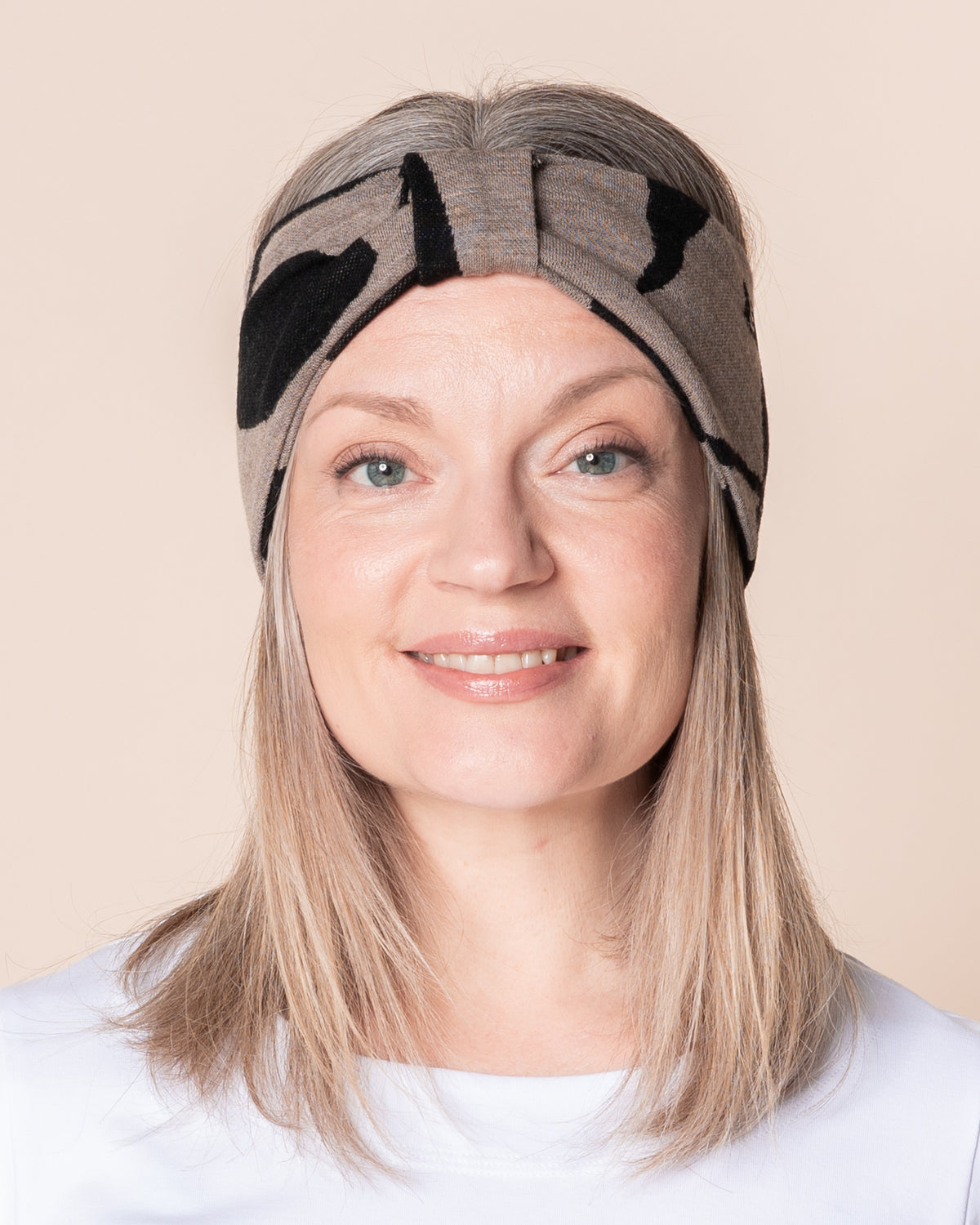BOW headband, Kaunotar - hazelnut/black