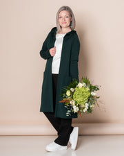 MERINO WOOL RENTOILU cardigan 2.0, emerald