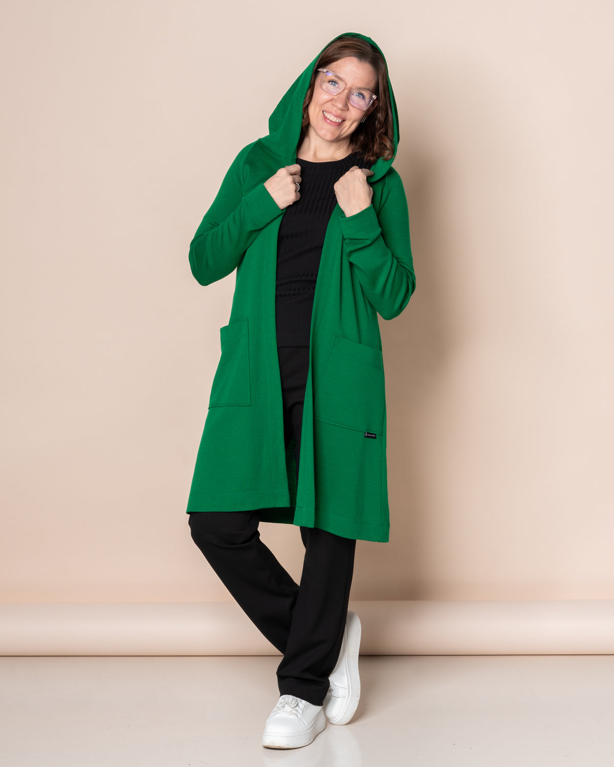 MERINO WOOL RENTOILU cardigan 2.0, bright green