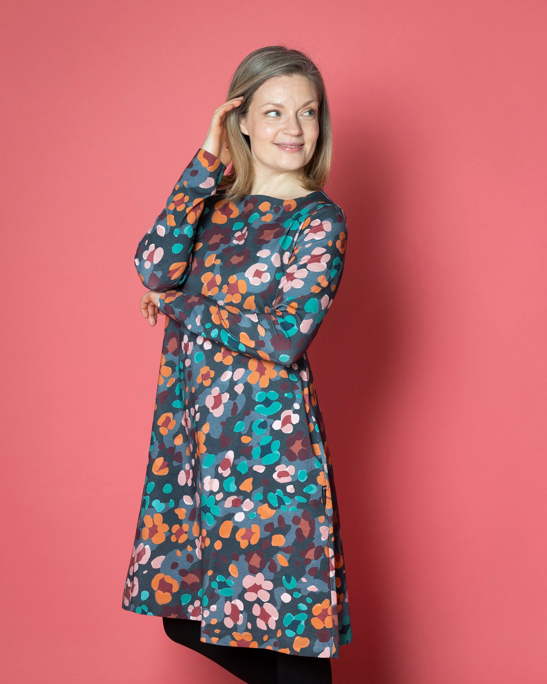 DRESS tunic, Kukkaleopardi - multicolor