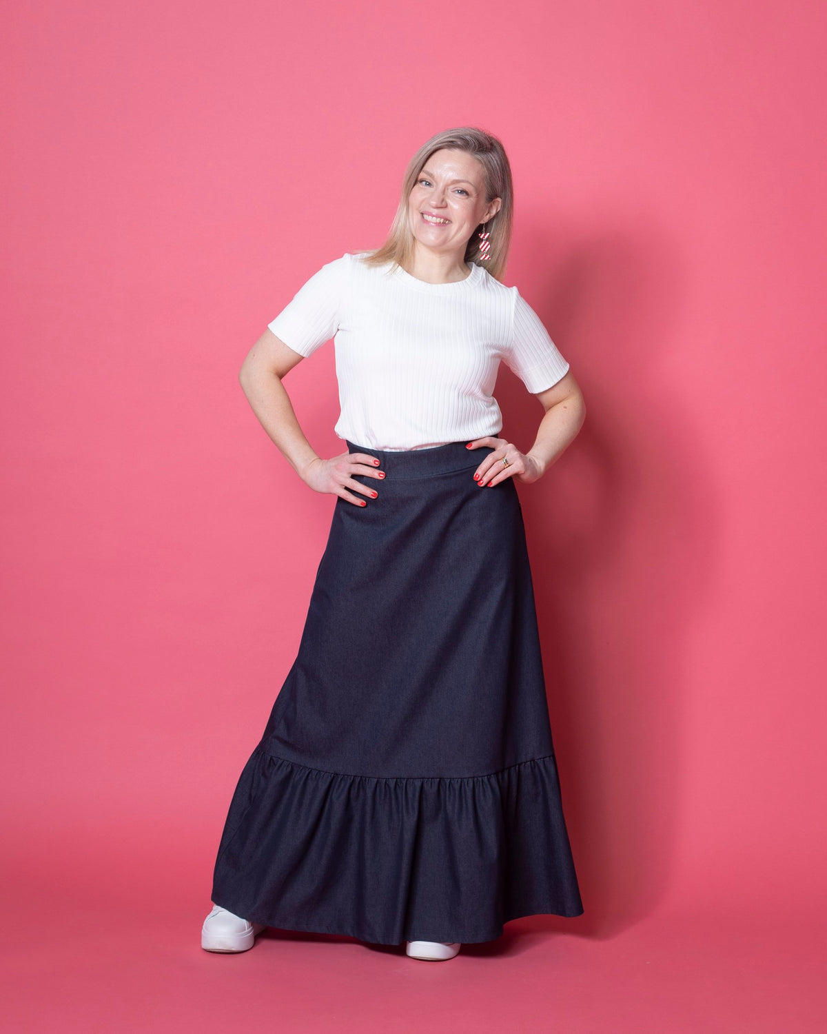 DENIM skirt, blue