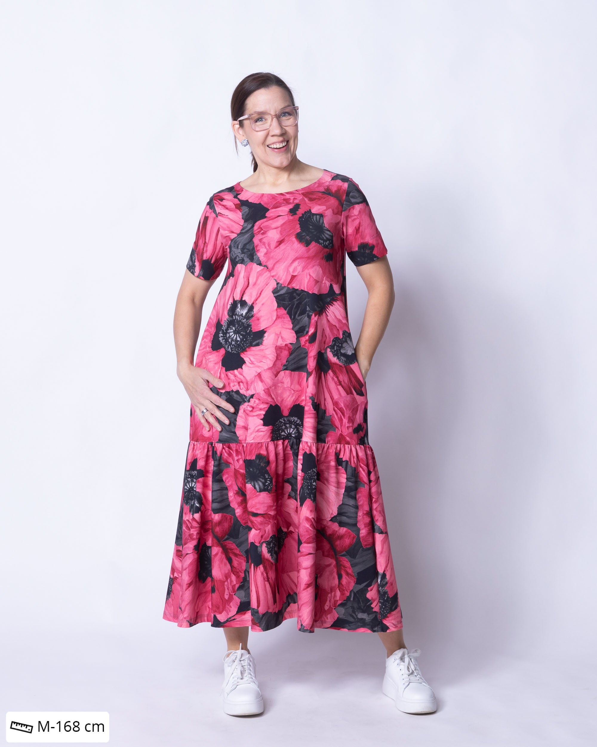 FRILLA dress, Tuulenkukka - pink