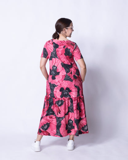 FRILLA dress, Tuulenkukka - pink