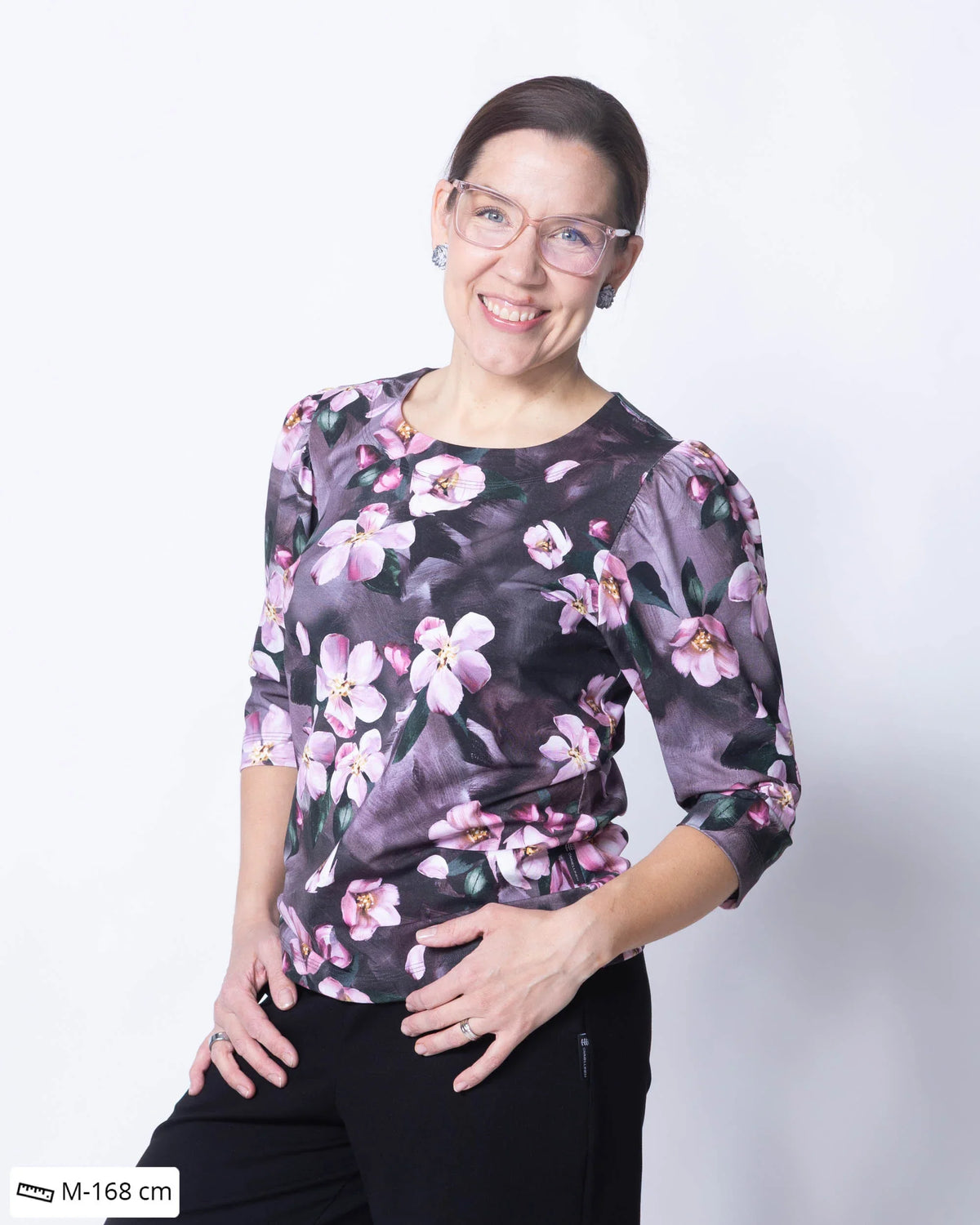 WHOOPS! TYYLI shirt, Omenankukkia - rose - 3XL