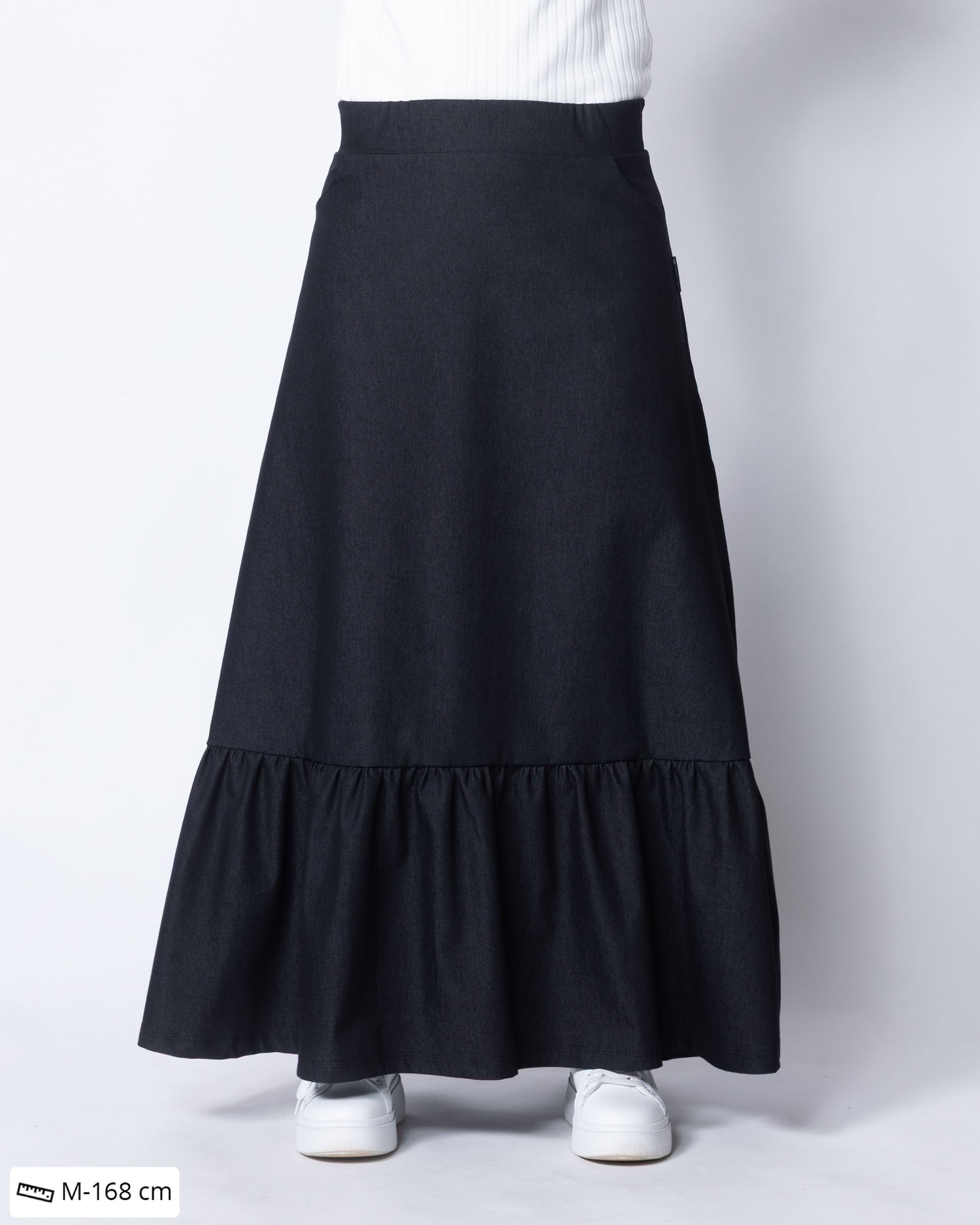 DENIM skirt, charcole