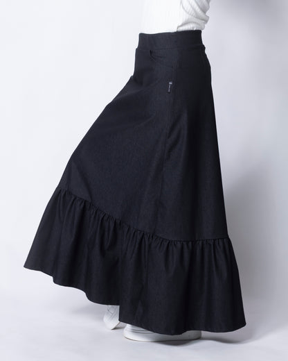 DENIM skirt, charcole