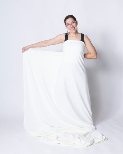 Rib knit - PRE-CUT, off white