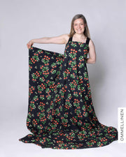 Jersey - PRE-CUT, Babushka mansikka - black