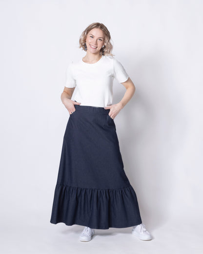 DENIM skirt, blue