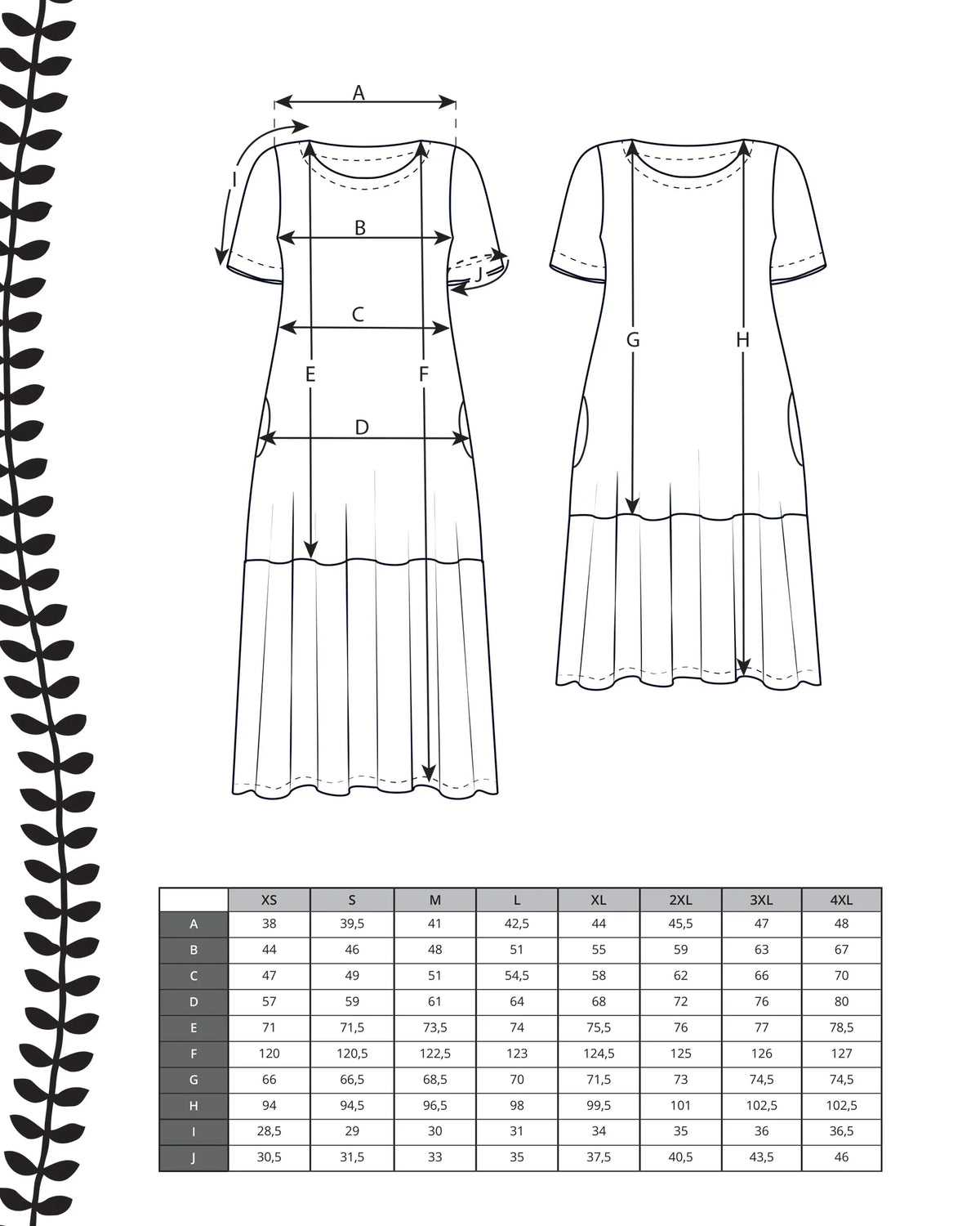 Pattern - frilla dress
