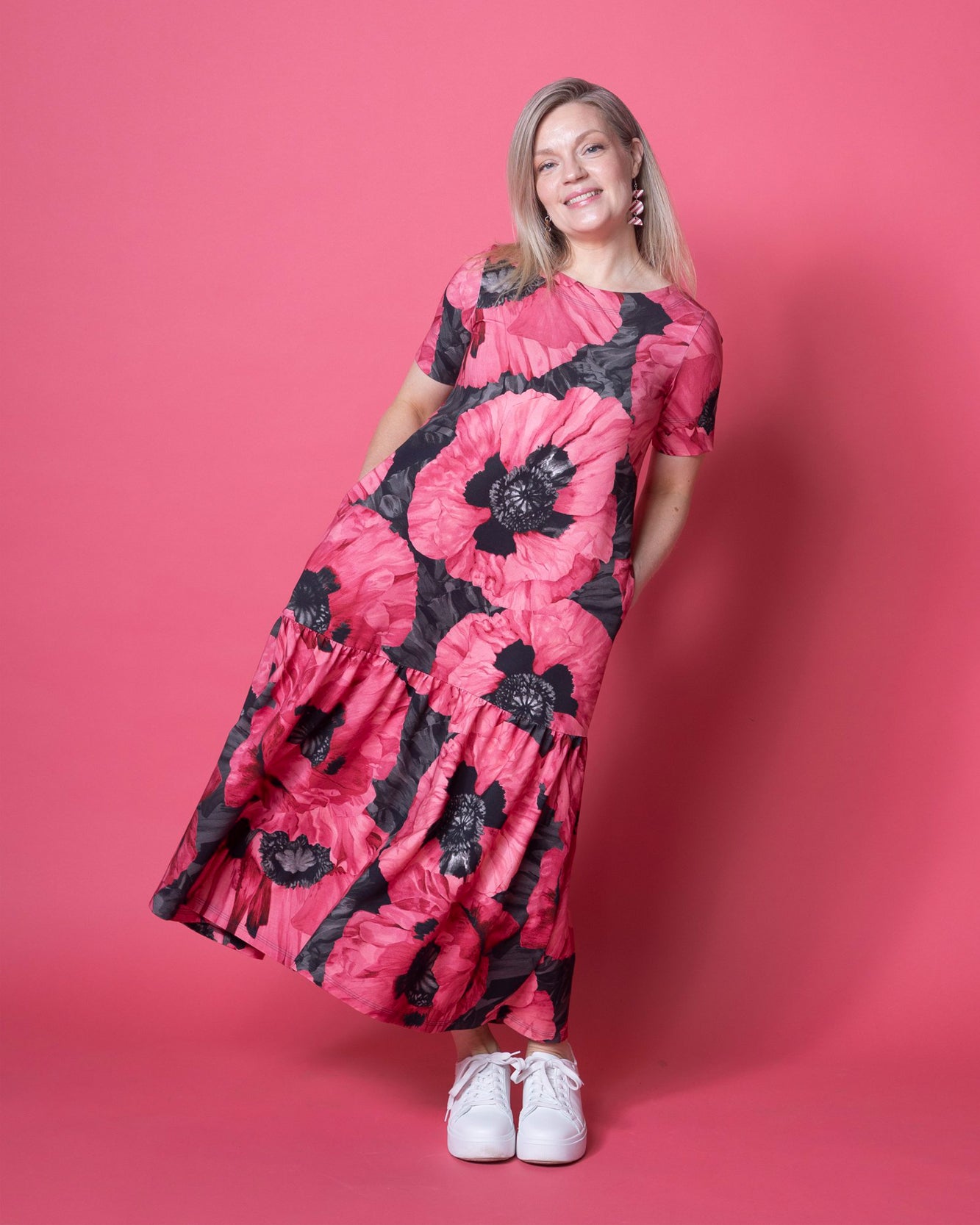 FRILLA dress, Tuulenkukka - pink