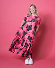 WHOOPS! FRILLA dress, Tuulenkukka - pink - 4XL