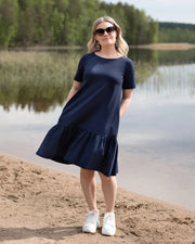 WHOOPS! FRILLA dress - short, blue - 2XL
