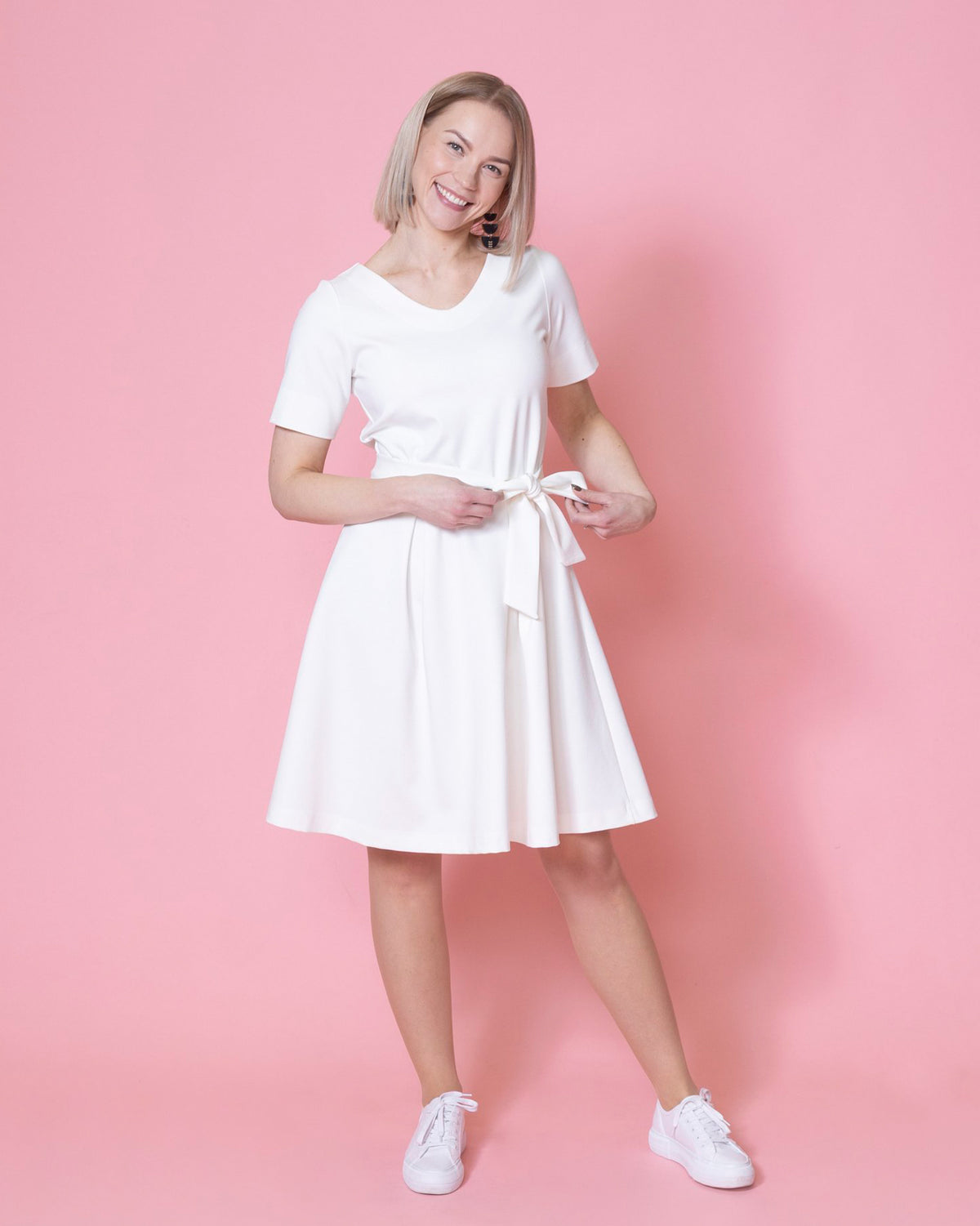 WHOOPS! HEHKU dress, off white - L