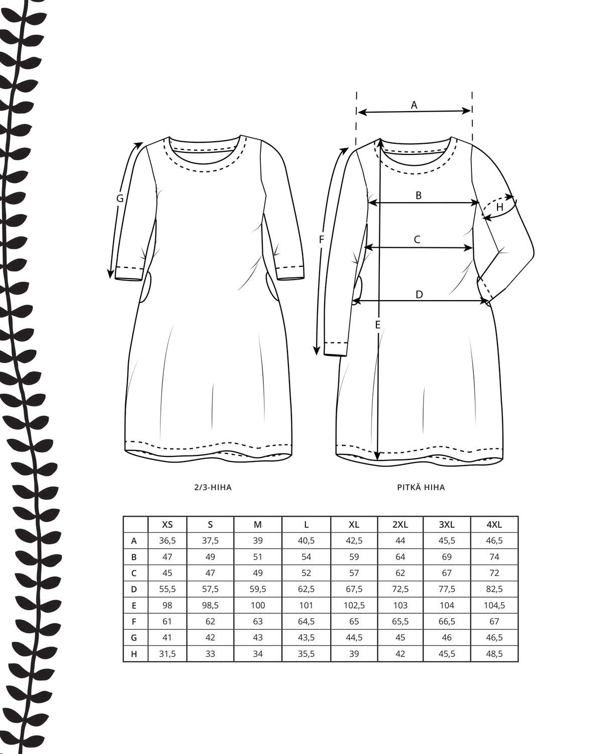 Pattern - iisi dress