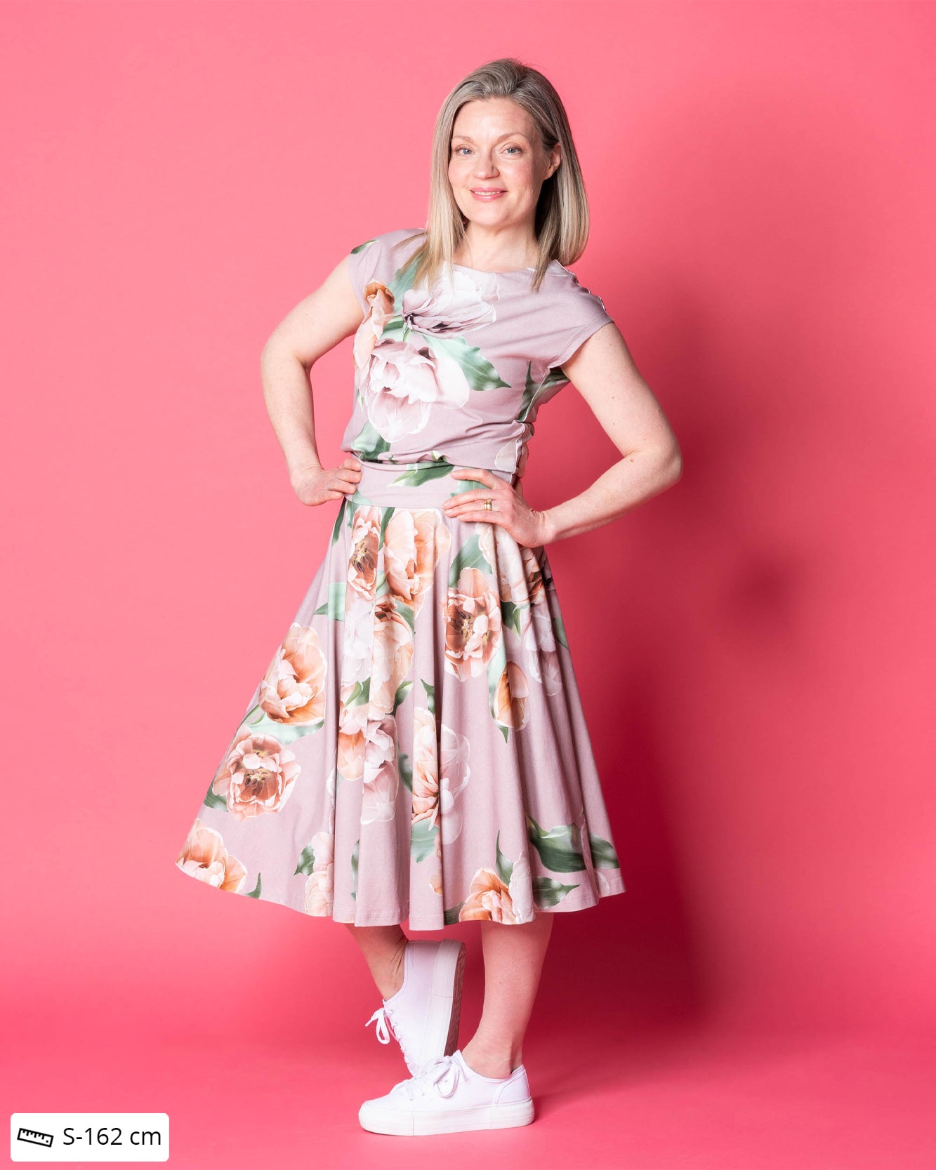 BELL skirt, La Belle continuous - old rose