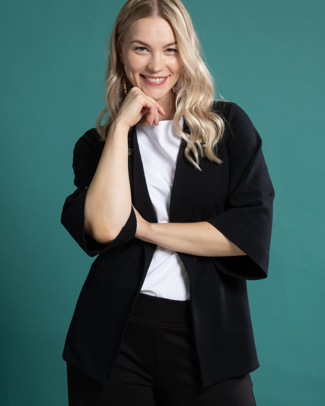 KIMONO jacket, black