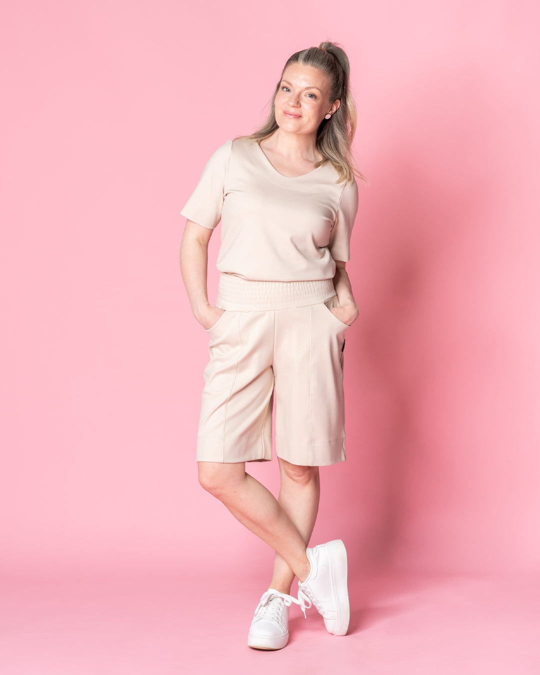LEMPI shorts, champagne