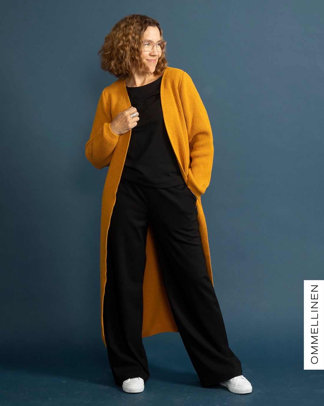 MAXI cardigan - merino wool, cloudberry