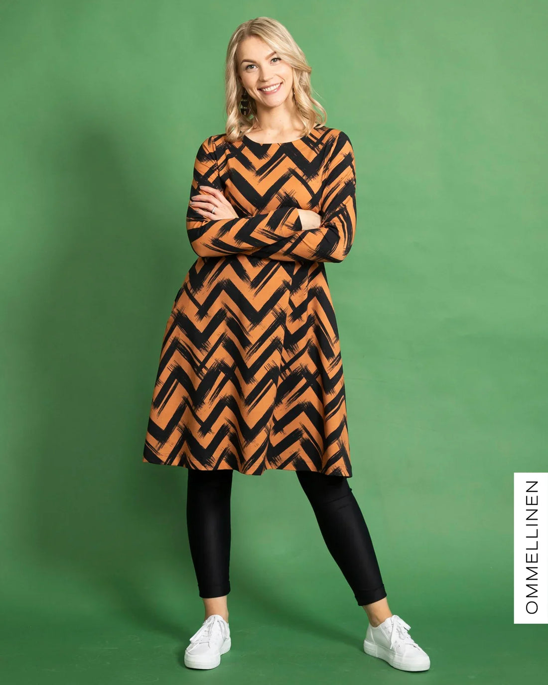 DRESS tunic, Siksak - brown