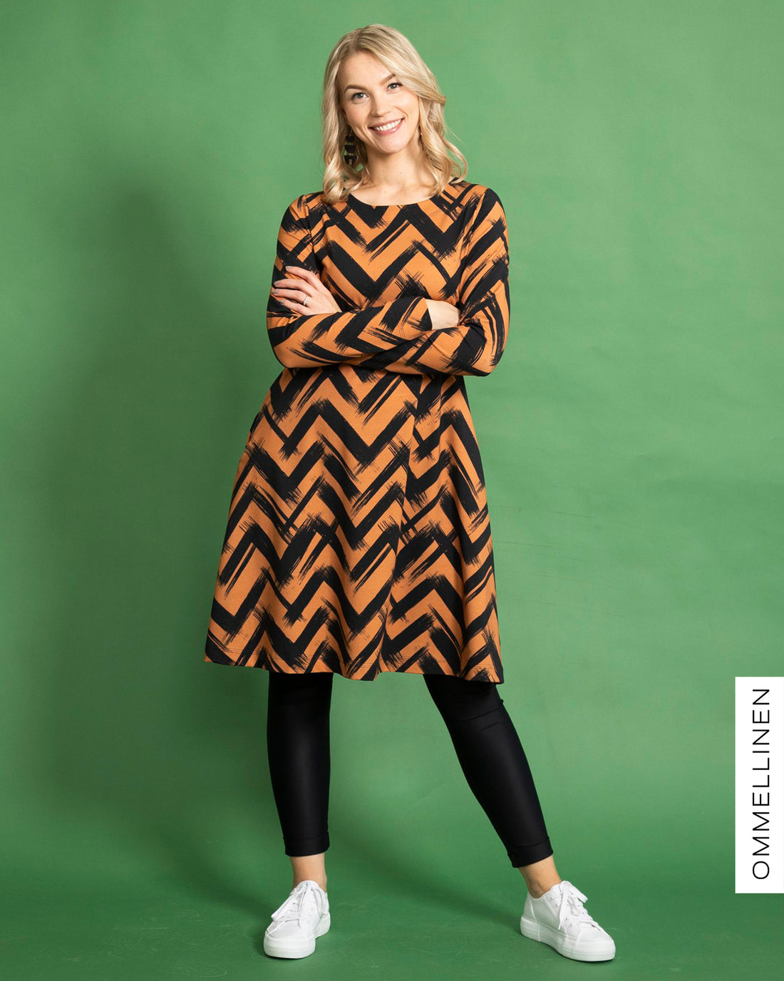 DRESS tunic, Siksak - brown
