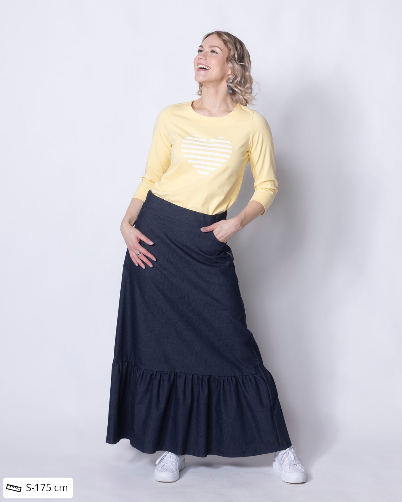 MIELI shirt, heart - light yellow