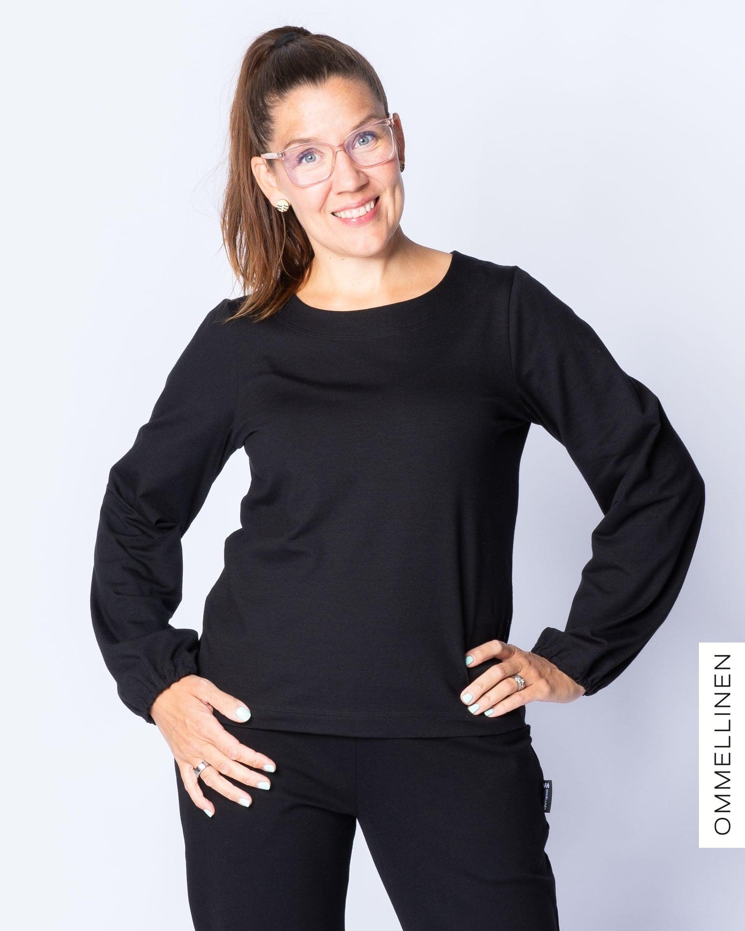 PUFFI shirt - long sleeves, black