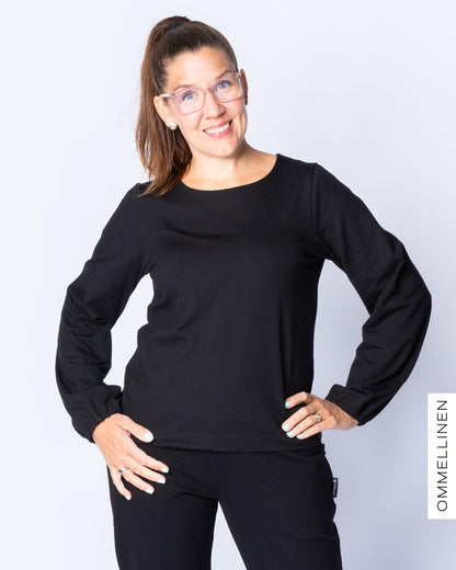 PUFFI shirt - long sleeves, black