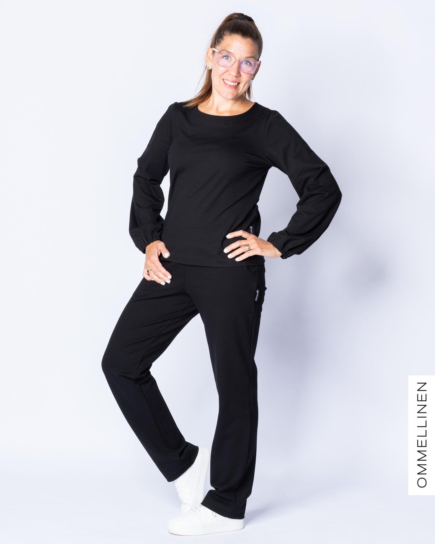 PUFFI shirt - long sleeves, black