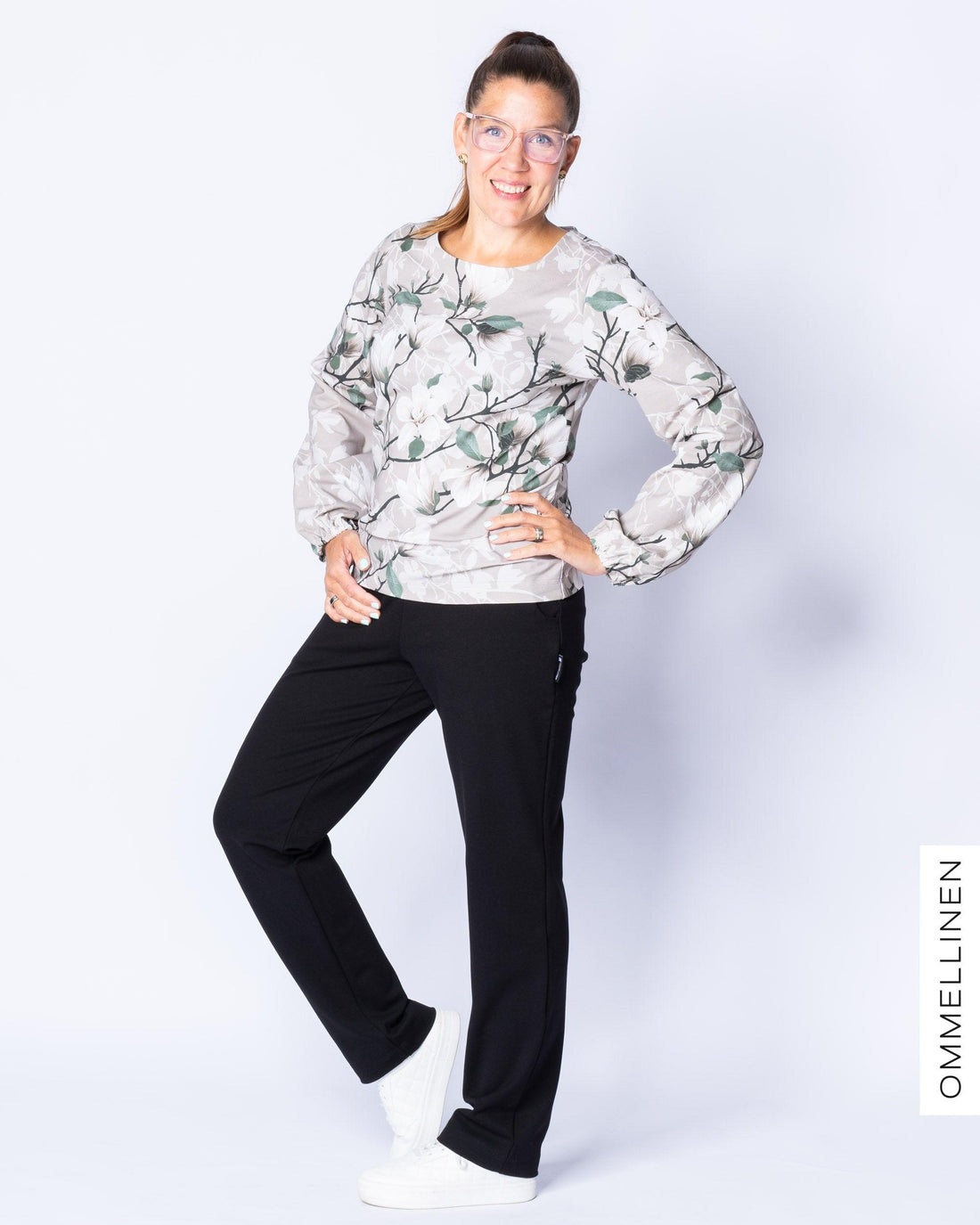 PUFFI shirt - long sleeves, Magnolian kuiskaus - sand