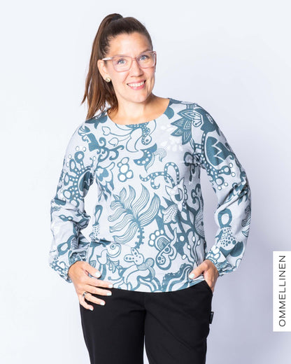 PUFFI shirt - long sleeves, Mindflow - bluish grey