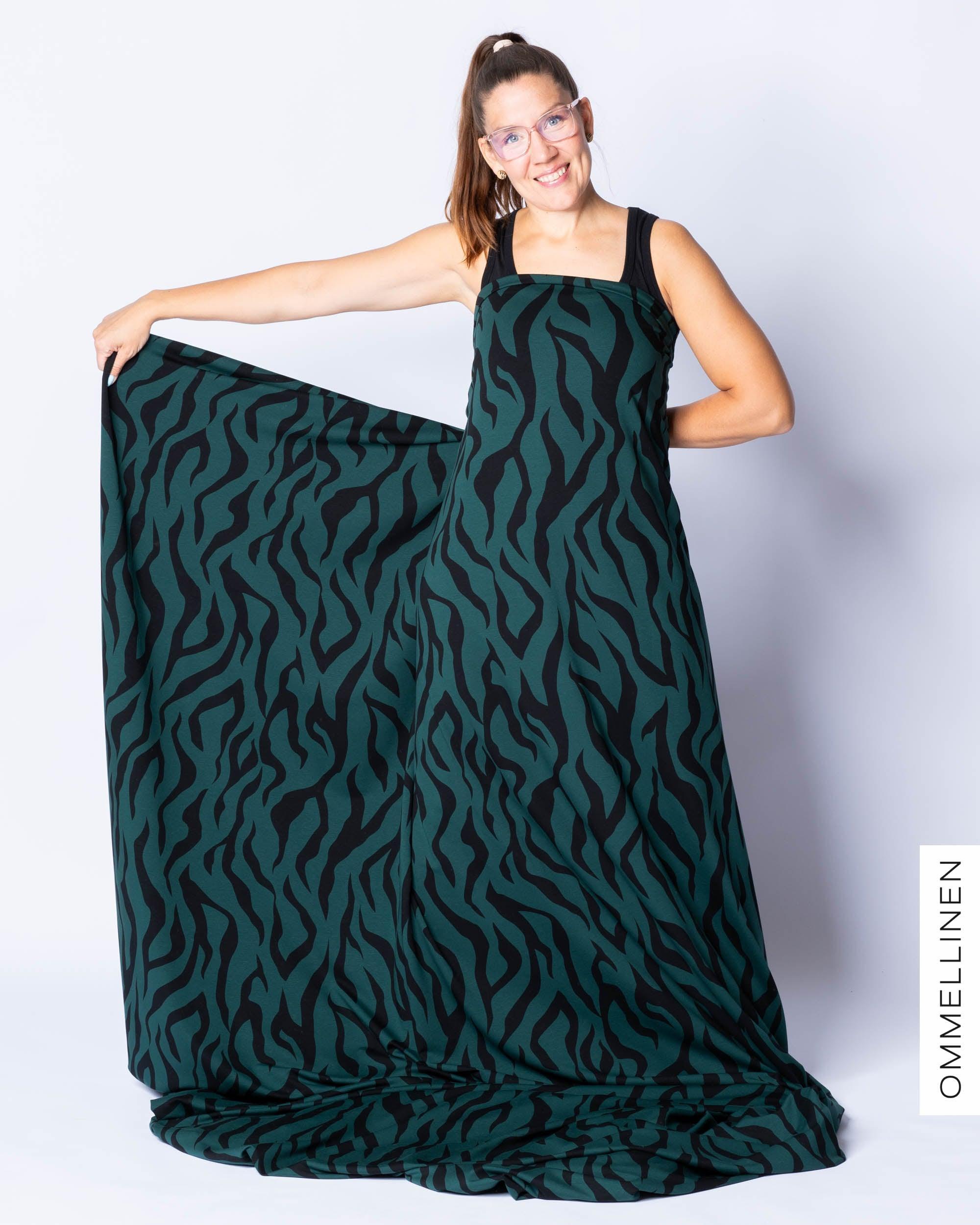 Organic french terry, Villi - dark green