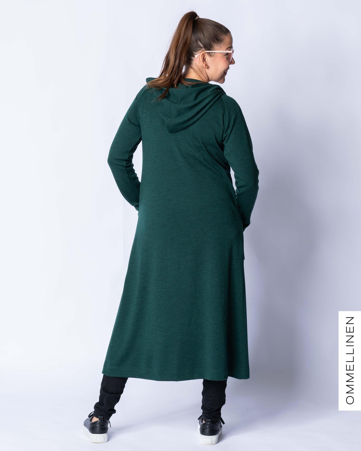 MERINO WOOL RENTOILU jacket, melange dark green