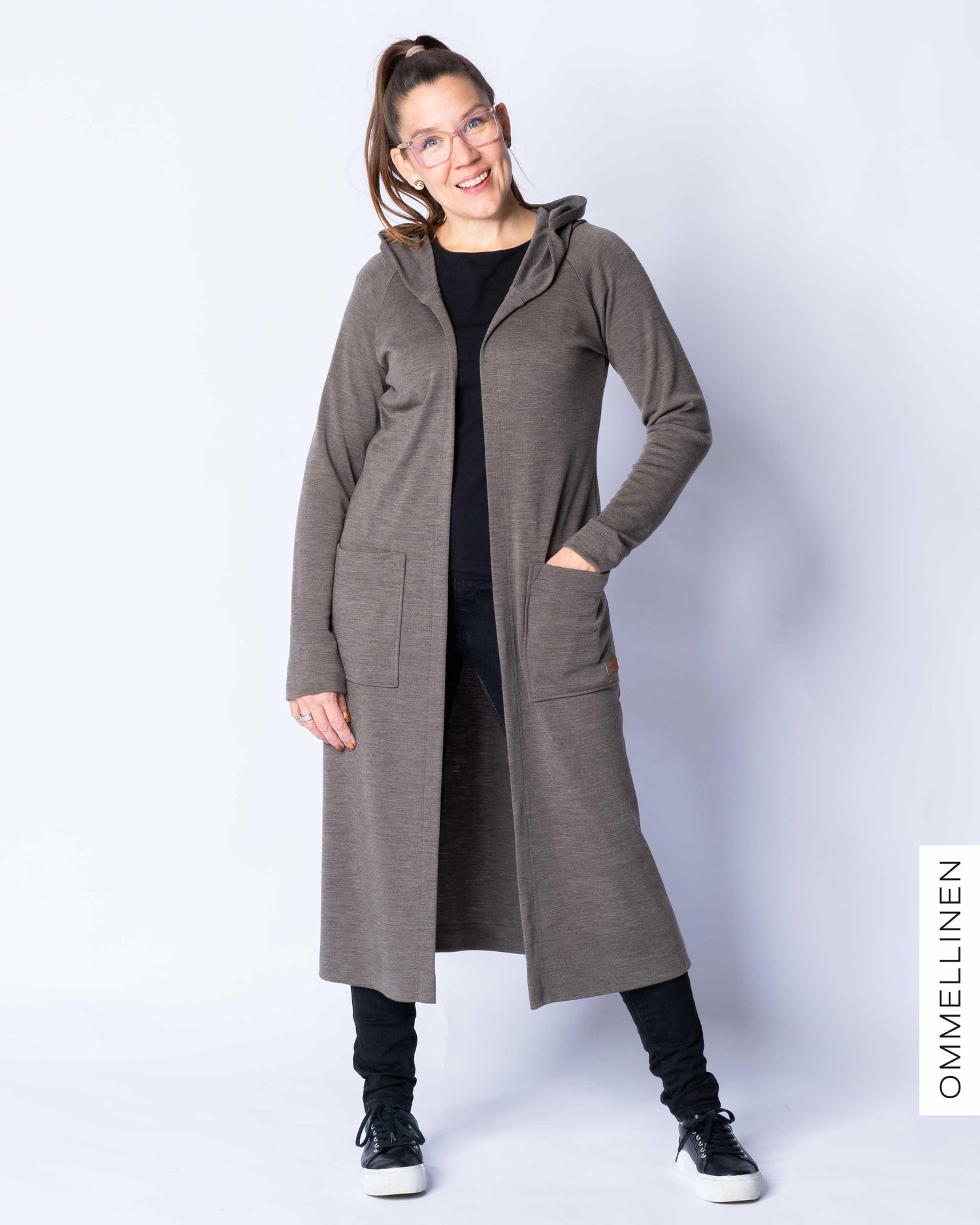 MERINO WOOL RENTOILU jacket, melange brown