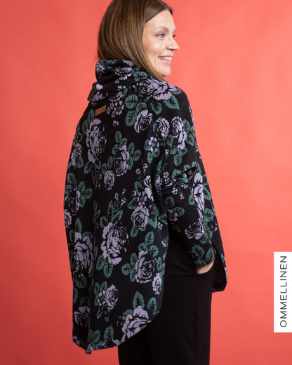 PANCHO, Babushka Roses - black/green/lilac
