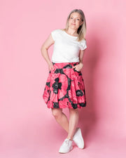 PUFFI skirt, Tuulenkukka - pink