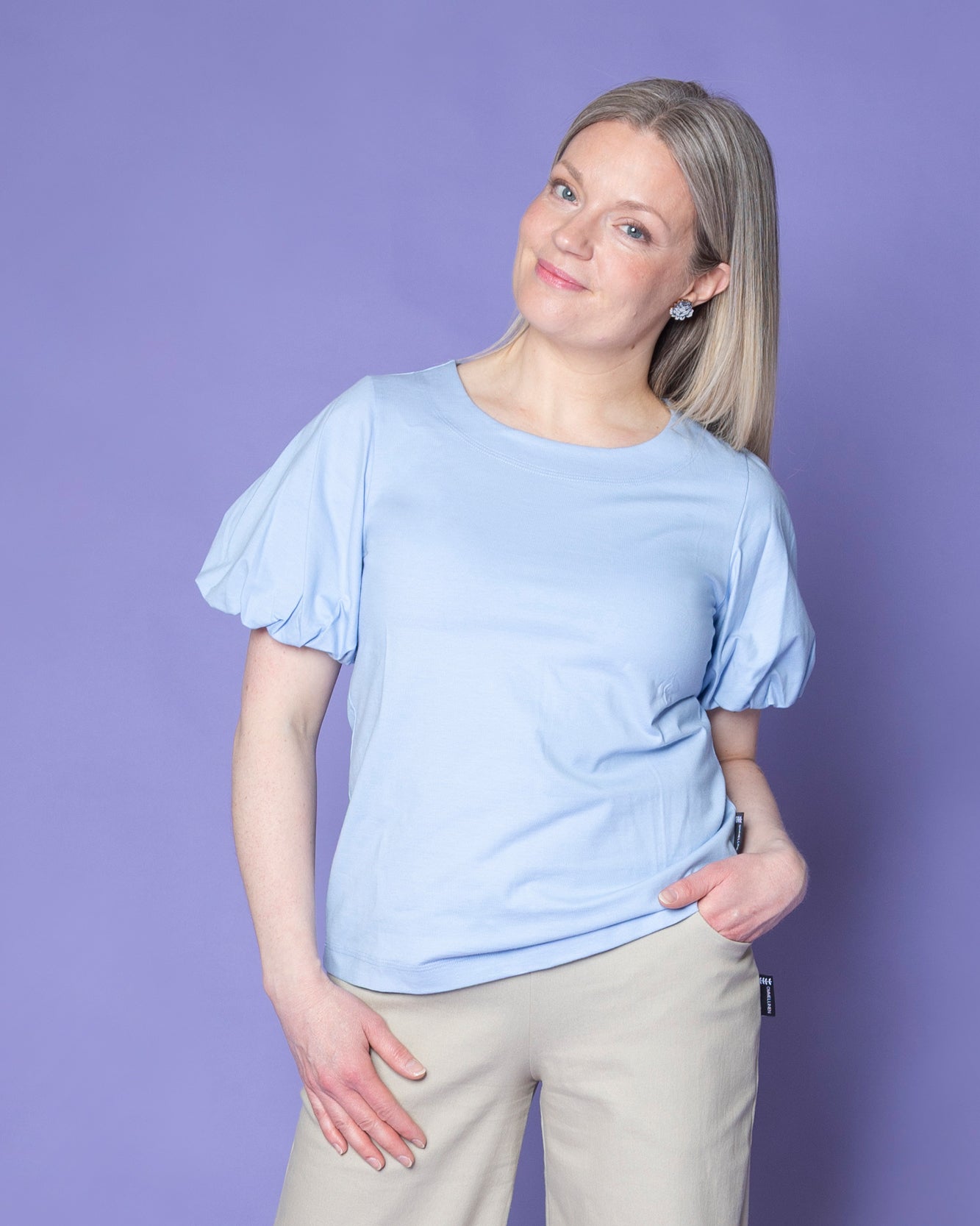 PUFFI t-shirt, light blue