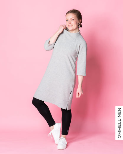 SÄRMÄ dress, melange grey