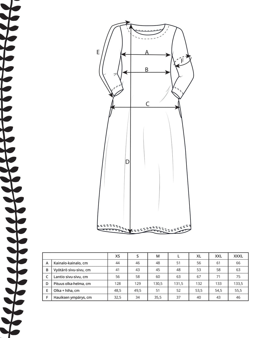 Pattern - unelma dress