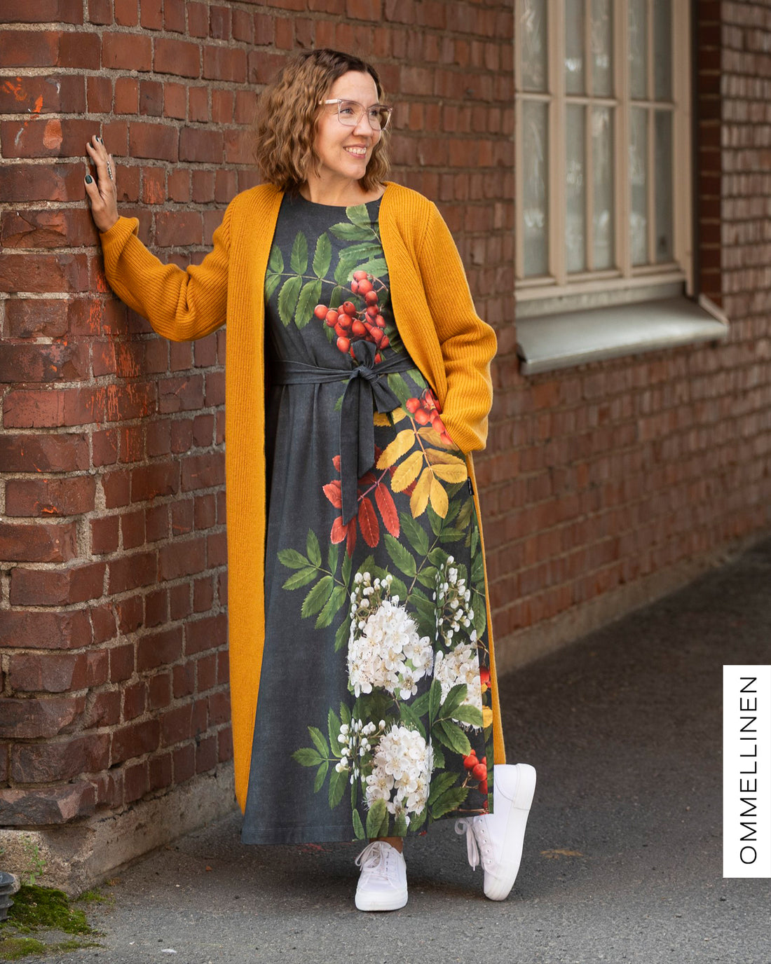 UNELMA dress, Giant pihlaja - grey