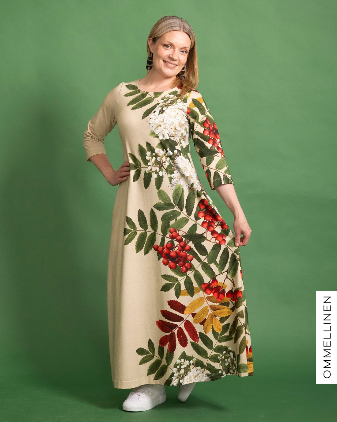 UNELMA dress, Giant pihlaja - off-white