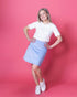 CORDUROY skirt, light blue