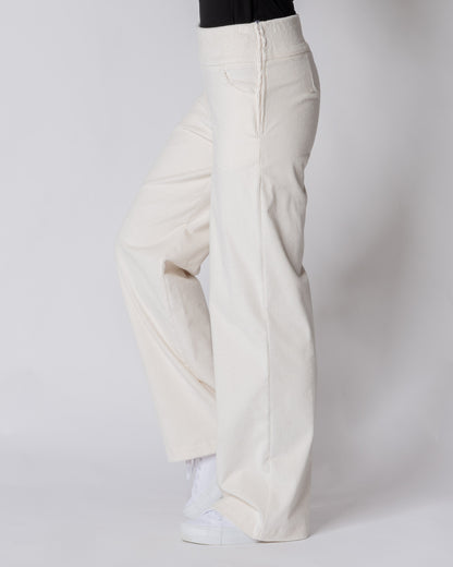 CORDUROY pants - LONG LENGTH, vanilla