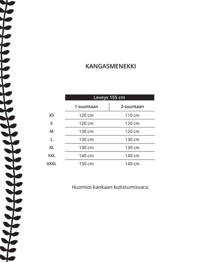 Kaava - haaremihousut - Ommellinen